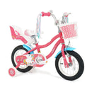 16 Inch Girls Bike for 4-7 Years Old Kids Bike with Doll Seat and Training Wheels by LJGDeals