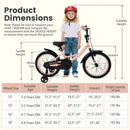 Kids Bike 12-18 Inch with Training Wheels - Pink