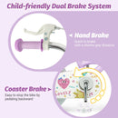 Kids Bike 12-18 Inch with Training Wheels - Purple