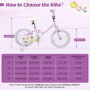 Kids Bike 12-18 Inch with Training Wheels - Purple