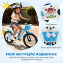 12/14/16 Inch Kids Bike with Training Wheels and Basket Navy Color