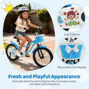 12/14/16 Inch Kids Bike with Training Wheels and Basket Navy Color