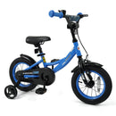 12/14/16/18 Inches Kids Bike with Removable Training Wheels and Adjustable Seatfor 3-8 Years Old Navy