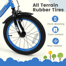 12/14/16/18 Inches Kids Bike with Removable Training Wheels and Adjustable Seatfor 3-8 Years Old Navy