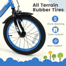 12/14/16/18 Inches Kids Bike with Removable Training Wheels and Adjustable Seatfor 3-8 Years Old Navy