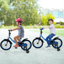 12/14/16/18 Inches Kids Bike with Removable Training Wheels and Adjustable Seatfor 3-8 Years Old Navy