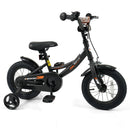12/14/16/18 Inches Kids Bike with Removable Training Wheels and Adjustable Seatfor 3-8 Years Old Black