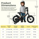 12/14/16/18 Inches Kids Bike with Removable Training Wheels and Adjustable Seatfor 3-8 Years Old Black by LJGDeals