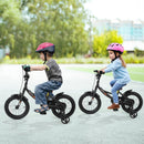 12/14/16/18 Inches Kids Bike with Removable Training Wheels and Adjustable Seatfor 3-8 Years Old Black