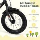 12/14/16/18 Inches Kids Bike with Removable Training Wheels and Adjustable Seatfor 3-8 Years Old Black