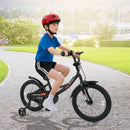 12/14/16/18 Inches Kids Bike with Removable Training Wheels and Adjustable Seatfor 3-8 Years Old Black