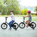 12/14/16/18 Inches Kids Bike with Removable Training Wheels and Adjustable Seatfor 3-8 Years Old Black