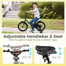 12/14/16/18 Inches Kids Bike with Removable Training Wheels and Adjustable Seatfor 3-8 Years Old Black by LJGDeals