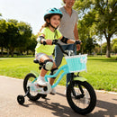 12/14/16 Inch Kids Bike with Training Wheels and Basket Green Color
