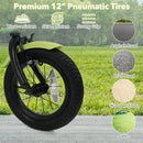 12/14/16 Inch Kids Bike with Training Wheels and Basket Green Color