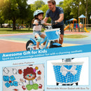 12/14/16 Inch Kids Bike with Training Wheels and Basket Navy Color