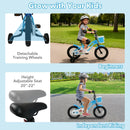 12/14/16 Inch Kids Bike with Training Wheels and Basket Navy Color