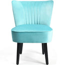 Set of 2 Upholstered Modern Leisure Club Chairs with Solid Wood Legs by LJGDeals