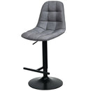 2 Pieces Adjustable Bar Stools Swivel Counter Height Linen Chairs-Brown by LJGDeals
