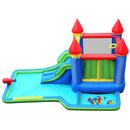Inflatable Bounce House Castle Water Slide with Climbing Wall and 580W Blower by LJGDeals