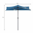 9Ft Patio Bistro Half Round Umbrella by LJGDeals