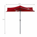 9Ft Patio Bistro Half Round Umbrella by LJGDeals