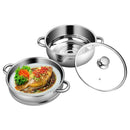 9.5 QT 2 Tier Stainless Steel Steamer Cookware Boiler by LJGDeals