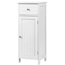 Wooden Bathroom Floor Storage Cabinet with Drawer and Shelf by LJGDeals