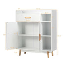 Floor Storage Cabinet Free Standing Cupboard Chest by LJGDeals