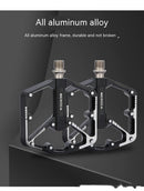 Bicycle Pedal Non-Slip  Bike Pedals Aluminum Alloy Flat Platform Applicable Waterproof Cycling Accessories Bike Pedals Road Bicycle Pedals Cleats Set Clipless Pedals Compatible With Road Bikes