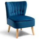 Armless Accent Chair Tufted Velvet Leisure Chair by LJGDeals