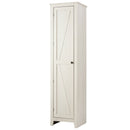 Linen Tower Bathroom Storage Cabinet Tall Slim Side Organizer with Shelf-Walnut by DirectDeals