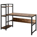 59-Inch Computer Desk Home Office Workstation 4-Tier Storage Shelves by LJGDeals