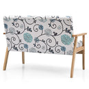 Modern Fabric Loveseat Sofa Couch Upholstered 2-Seat Armchair by LJGDeals