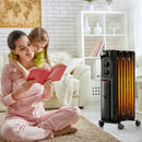 1500W Oil Filled Portable Radiator Space Heater with Adjustable Thermostat by LJGDeals