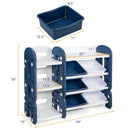 Kids Toy Storage Organizer with Bins and Multi-Layer Shelf for Bedroom Playroom by LJGDeals