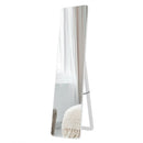 Full Length Frameless Wall Mountable Floor Mirror-White by LJGDeals