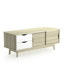 TV Stand for TV up to 60 Inch Media Console Table Storage with Doors by DirectDeals