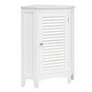 Corner Storage Cabinet Free Standing Bathroom Cabinet with Shutter Door by LJGDeals