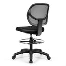 Adjustable Height Mid Back Mesh Drafting Office Chair by LJGDeals