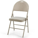 Set of 6 Folding Fabric Upholstered Metal Chairs by LJGDeals