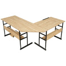 L-Shaped Computer Desk with Tiltable Tabletop by LJGDeals
