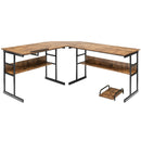 L-Shaped Computer Desk with Tiltable Tabletop by LJGDeals