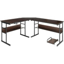 L-Shaped Computer Desk with Tiltable Tabletop by LJGDeals