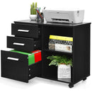 3-Drawer Mobile Lateral File Cabinet Printer Stand by LJGDeals
