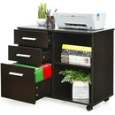 3-Drawer Mobile Lateral File Cabinet Printer Stand by LJGDeals
