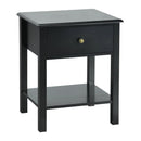 Nightstand End Table with Drawer and Shelf by LJGDeals