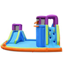 6-in-1 Inflatable Dual Water Slide Bounce House Without Blower by LJGDeals