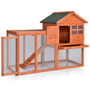 Outdoor Wooden Rabbit hutch-Natural by LJGDeals