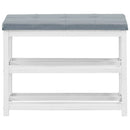 2-Tier Wooden Shoe Rack Bench with Padded Seat by LJGDeals